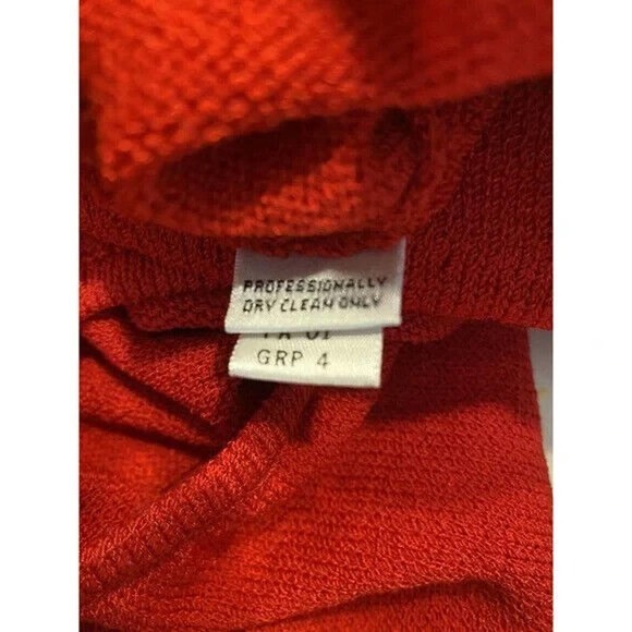St John Santana Knit Shell Tank Top Sleeveless Red Blouse Scoop Neck Woo… - Picture 5 of 6